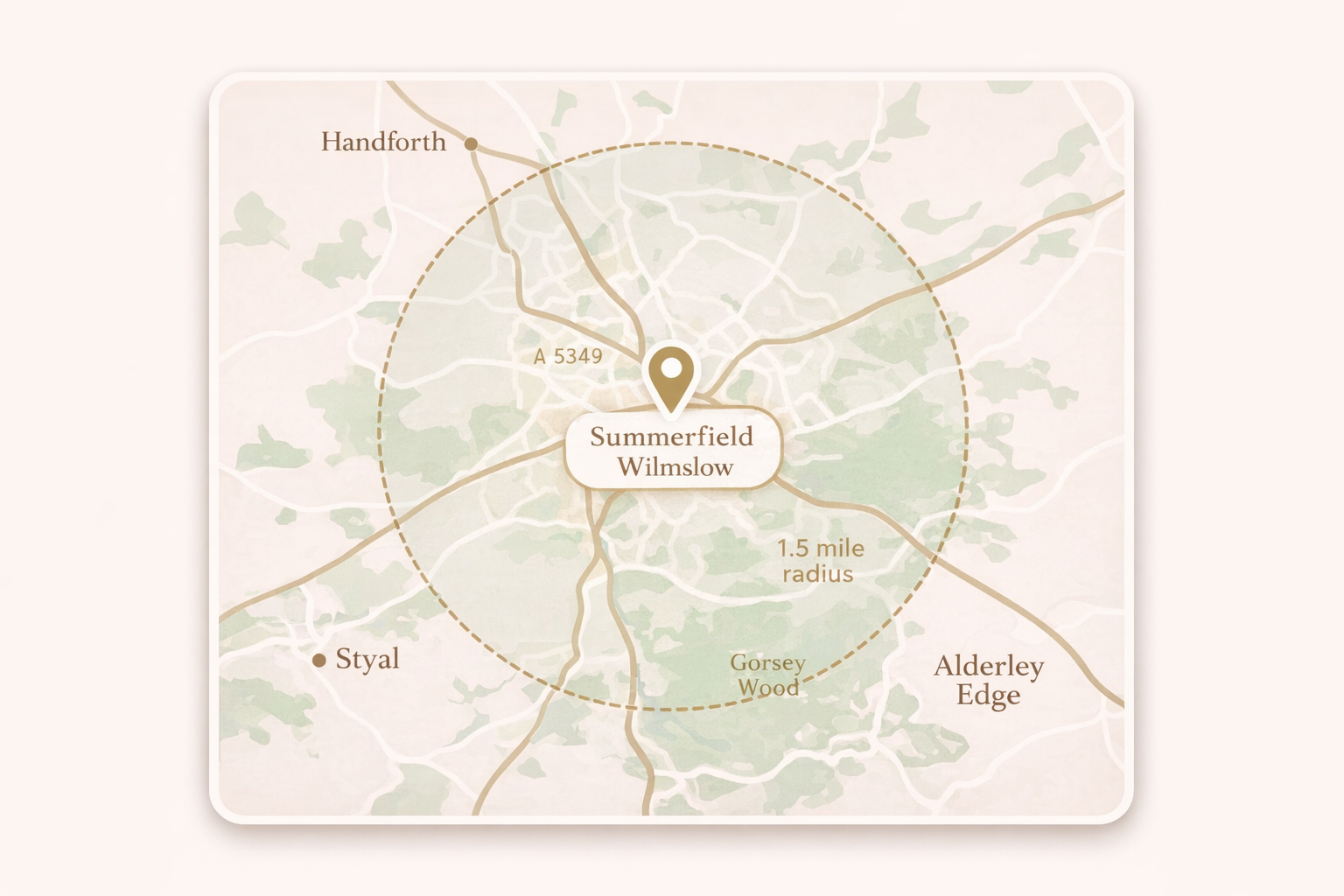 Bake it Foxy delivery area map